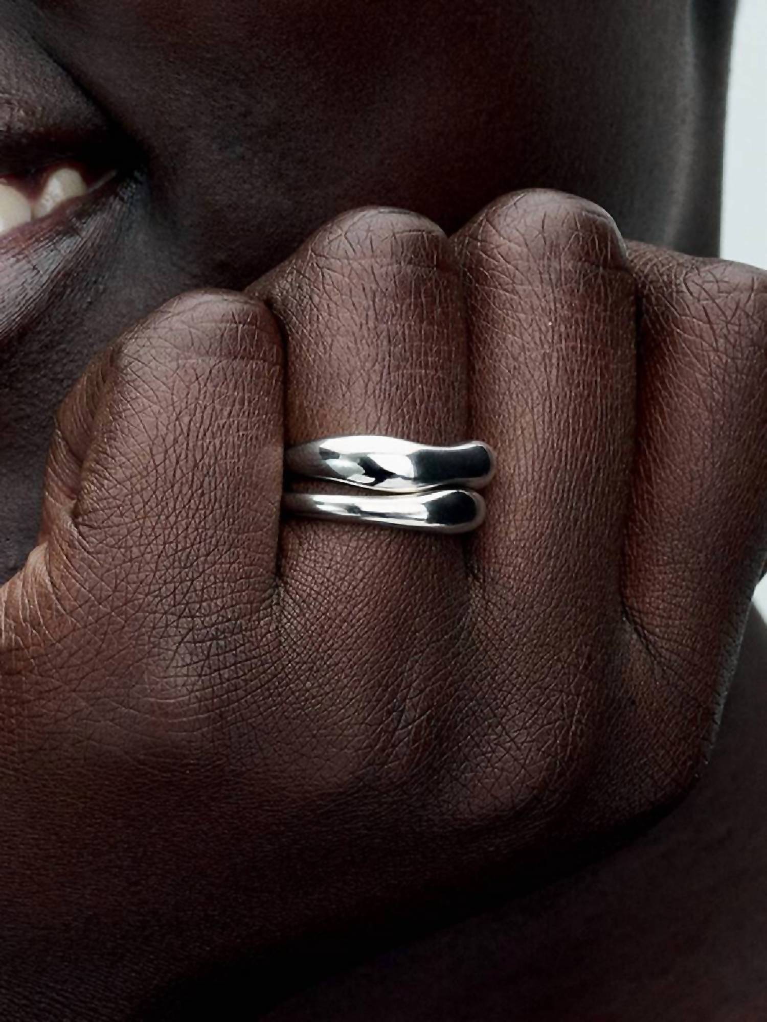 Pandora - Organically Shaped Stacking Rings 8.5