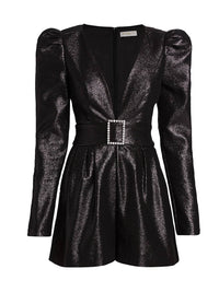 Ramy Brook - Brooke Metallic Belted Romper
