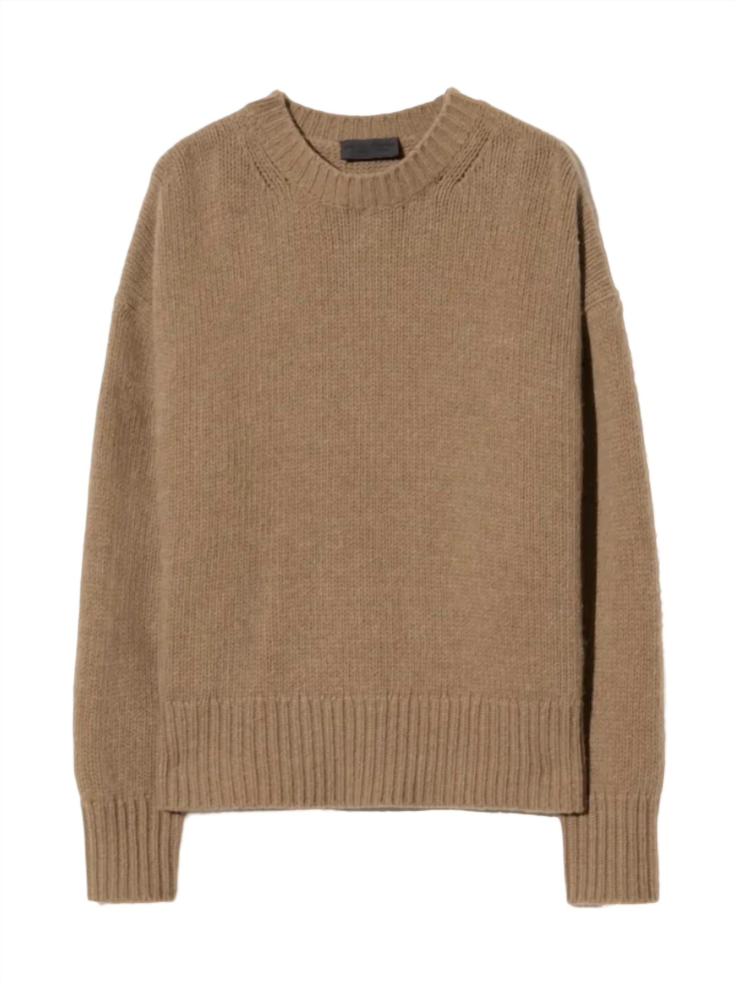 NILI LOTAN Donnika Crewneck Sweater in barley - women's sweater - view 5