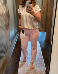 Risen - High Rise Crop Straight Pants