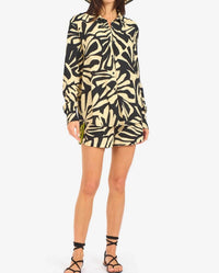 LE SUPERBE BOHEMIAN RHAPSODY EX BF SHIRT in zebra leaf 1 - women's shirt