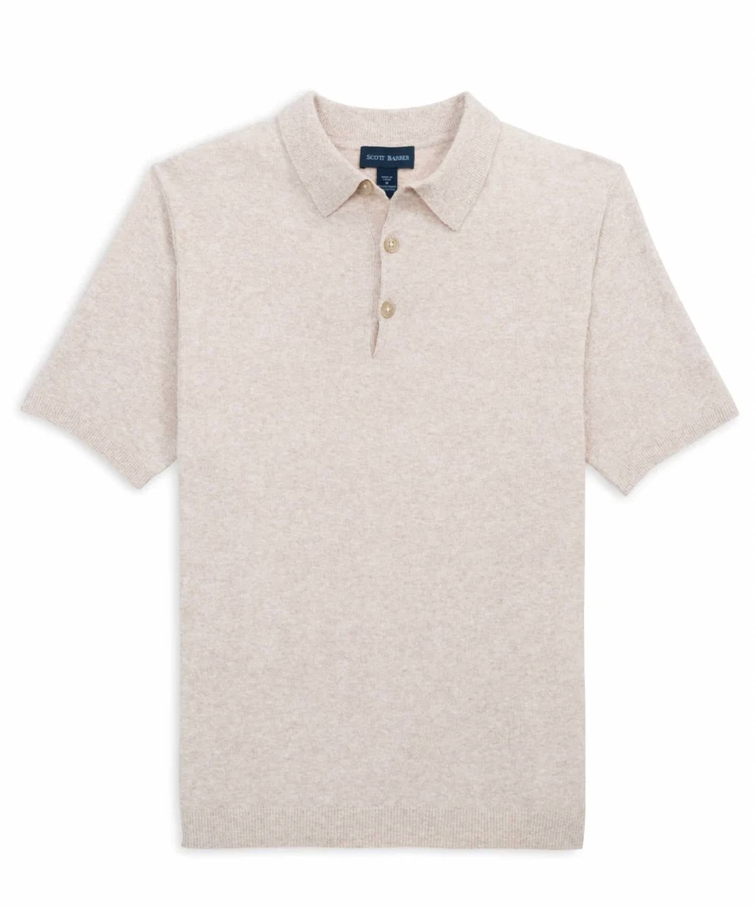 Scott Barber - Boucle Solid Polo Shirt
