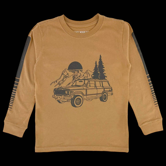 Tiny Whales - Boys' Road Less Traveled Long Sleeve Shirt