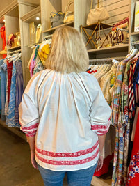 La Plage - Margot Split Neckline Top