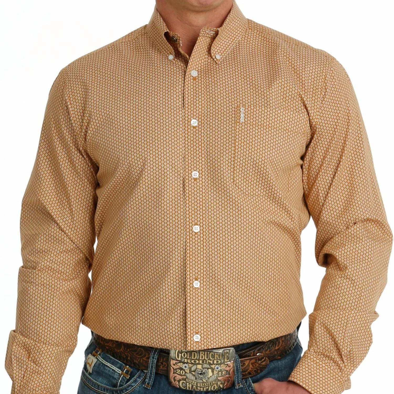 Cinch - Men's Modern Fit Vertical Geometric Western Shirt
