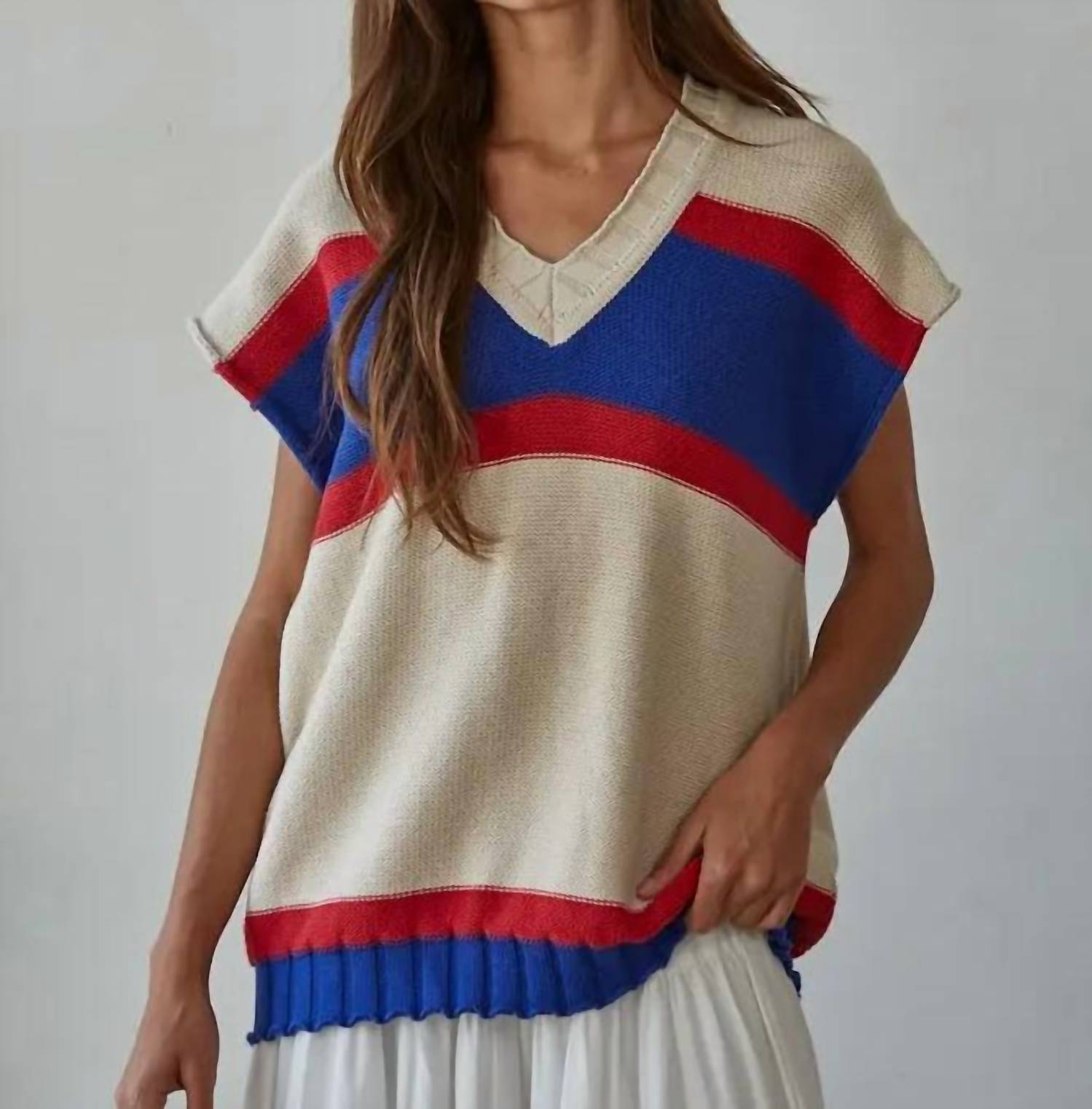 By Together - Women's Philly Baby Stripe Vest