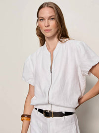 Sanctuary - Everly Linen Bomber Jacket