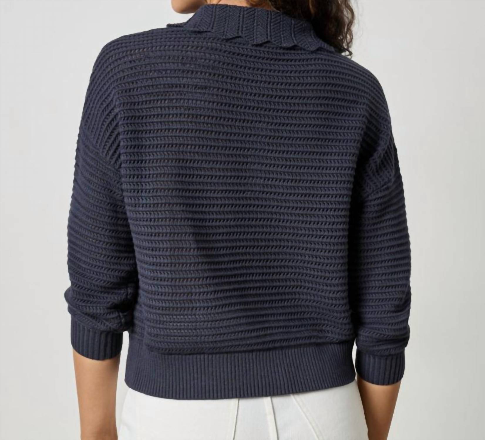 Lilla P - Scalloped Collar Sweater