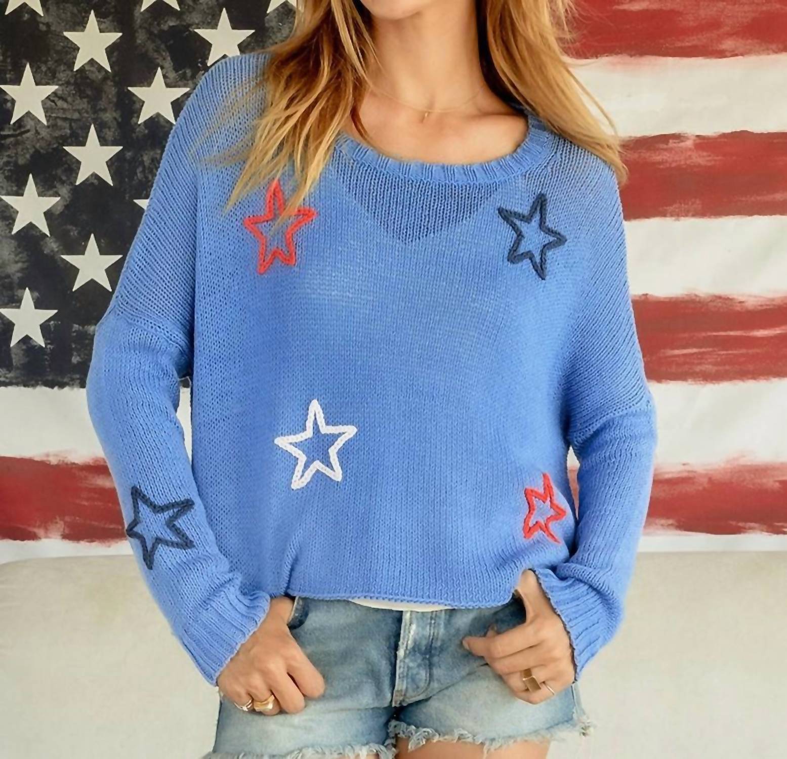 Wooden Ships - American Star Crew Cotton Top