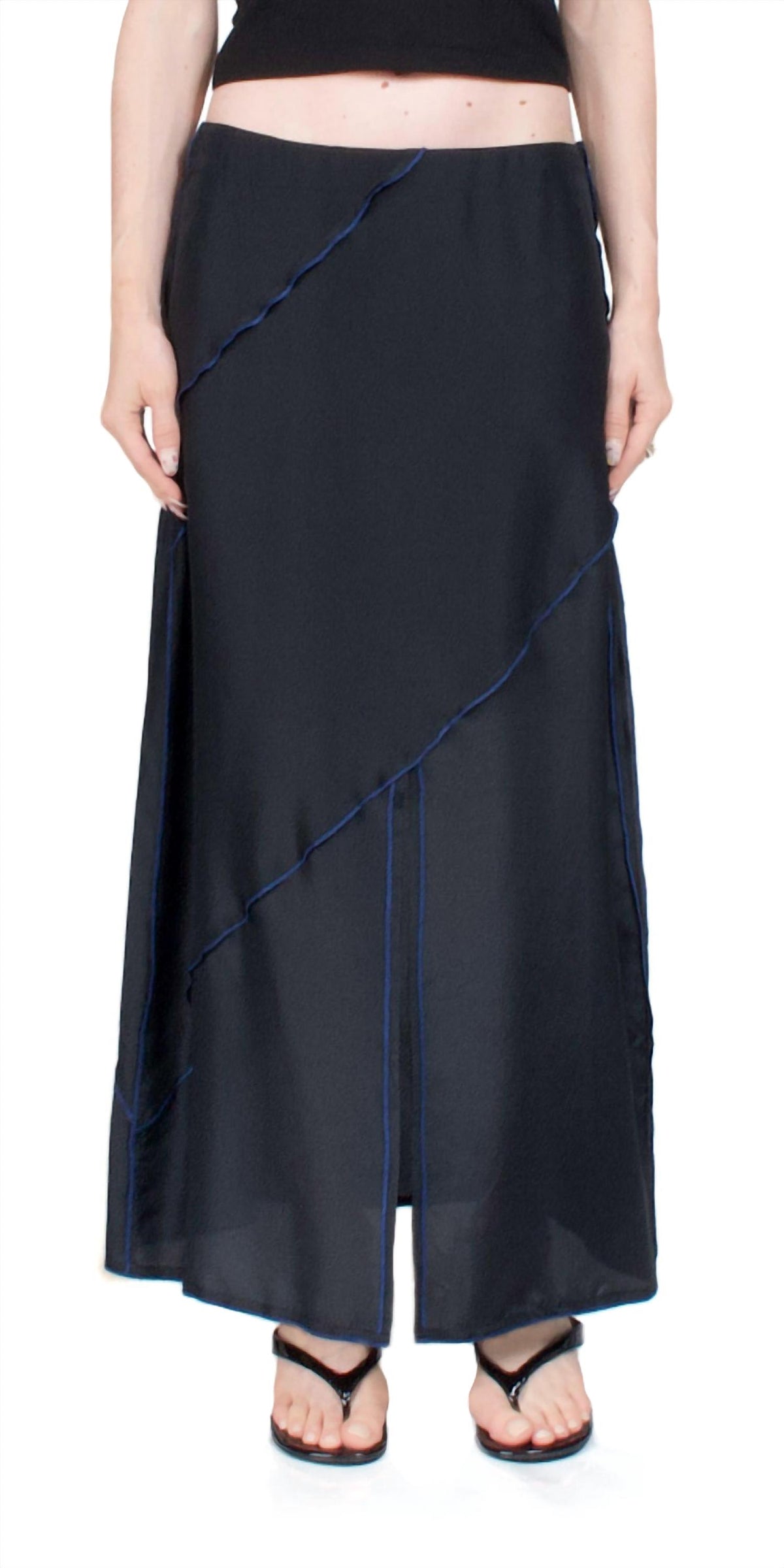 6397 - Deconstructed Midi Skirt