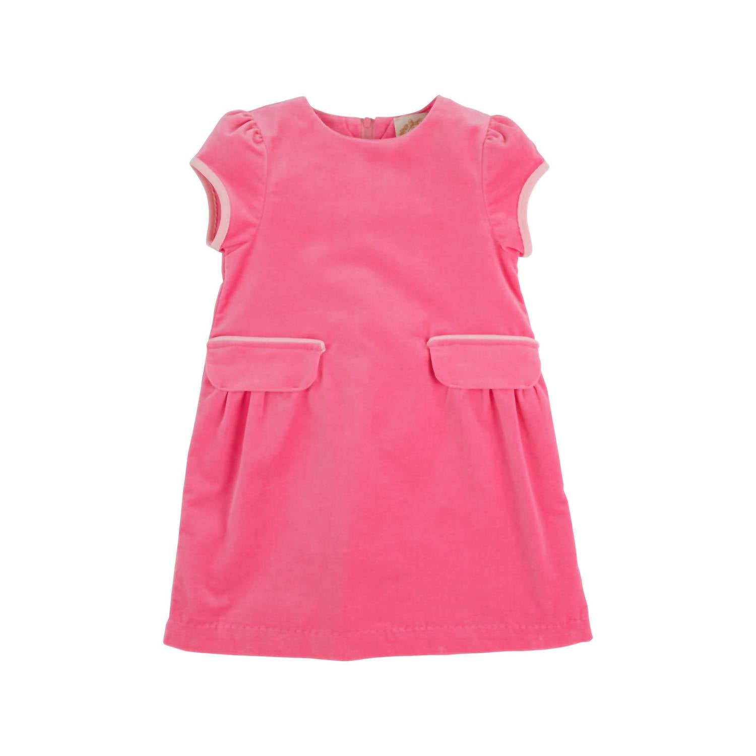 The Beaufort Bonnet Company - Girls' Velveteen Betts Bow Dress