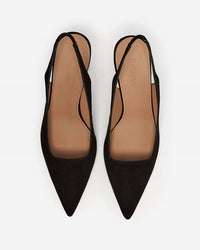 Flattered Women's Franchesca Suede Heel in black - women's heels - detail view