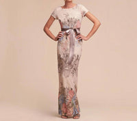 Adrianna Papell - Matelassé Column Gown