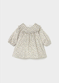 Mayoral - Girls Printed Floral Velvet Dress