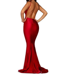 Portia&Scarlett - Long Spaghetti Strap Mermaid Prom Gown