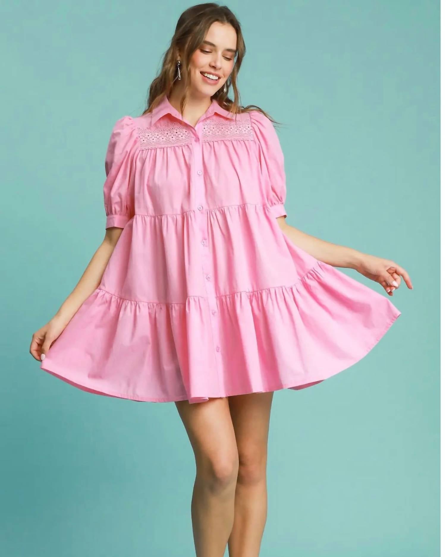 Umgee - Petal Lane Lace Tiered Dress