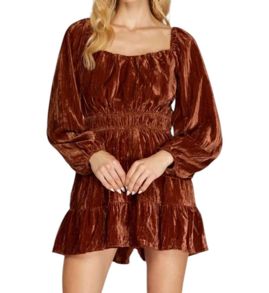 She + Sky - Chelly Crinkle Velvet Romper