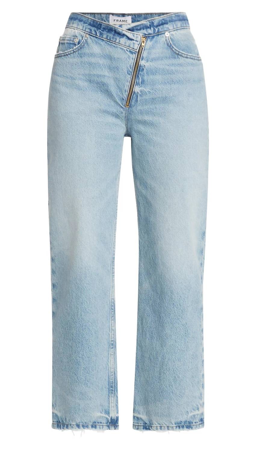 Frame - Le Jane Crop Angled Zipper Jean