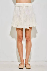Baevely By Wellmade - Whispered Mini Skirt
