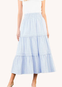 Thml - Smocked Waist Tiered Long Skirt