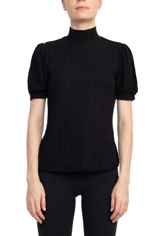 Philosophy - Mock Neck Short Sleeve Top