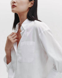 TWP J.d. Shirt in white peach - women's shirt - view 5