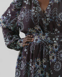 Marie Oliver - Hannon Long Sleeve Maxi Dress - Plus