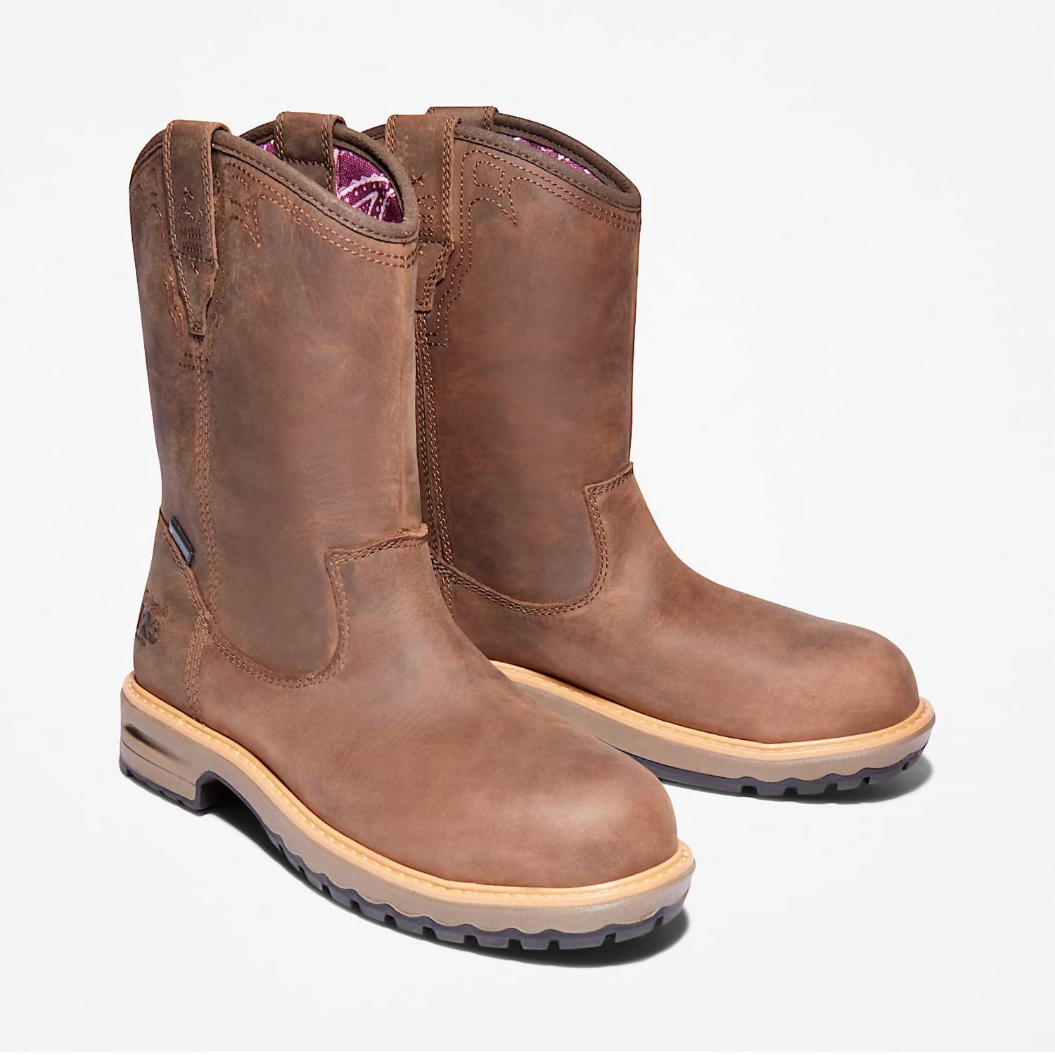 Timberland - Women's Ashlar Pull On Alloy Toe Waterproof Work Boots