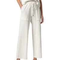 Lilla P Women's Cropped Pull On Pant in ecru - women's pants