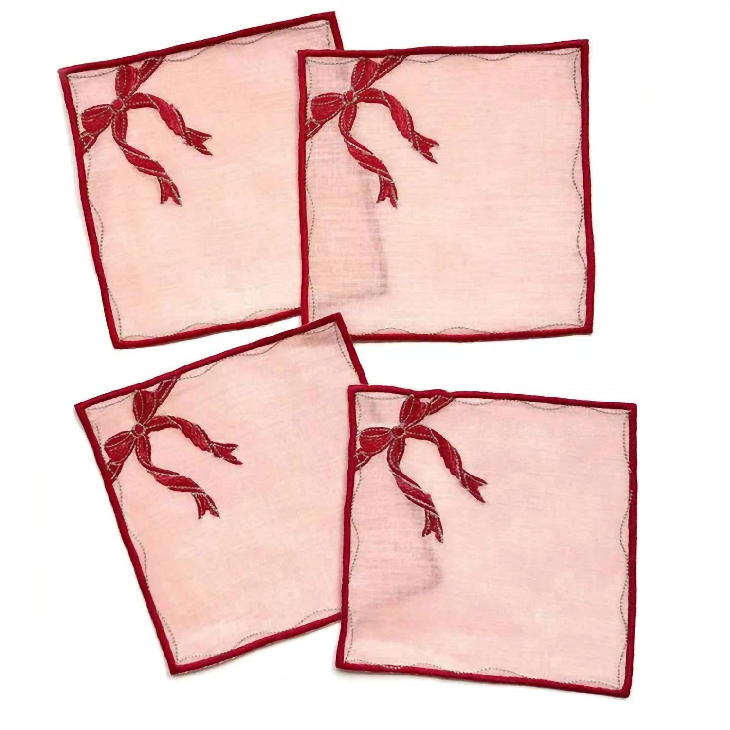 Biscuit Home - Gift Box Cocktail Napkins - Set Of Four