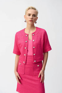 Joseph Ribkoff - Bouclé Cropped Jacket