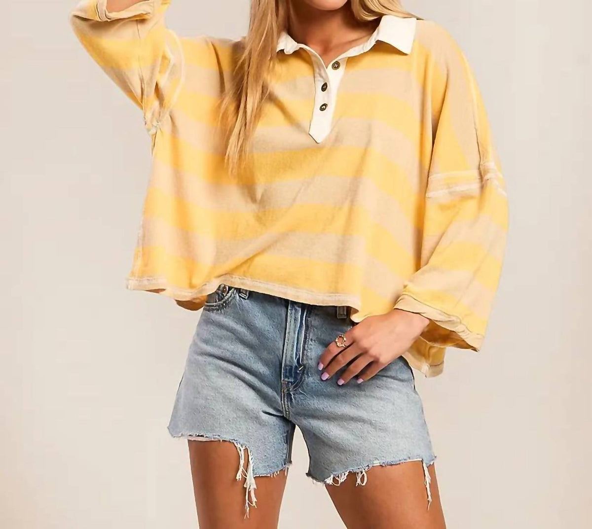 Free People - Auggie Polo Tee