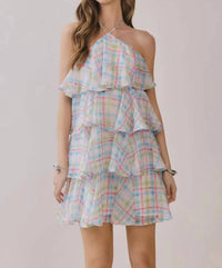 Tcec - Pastel Dreams Tiered Ruffle Dress