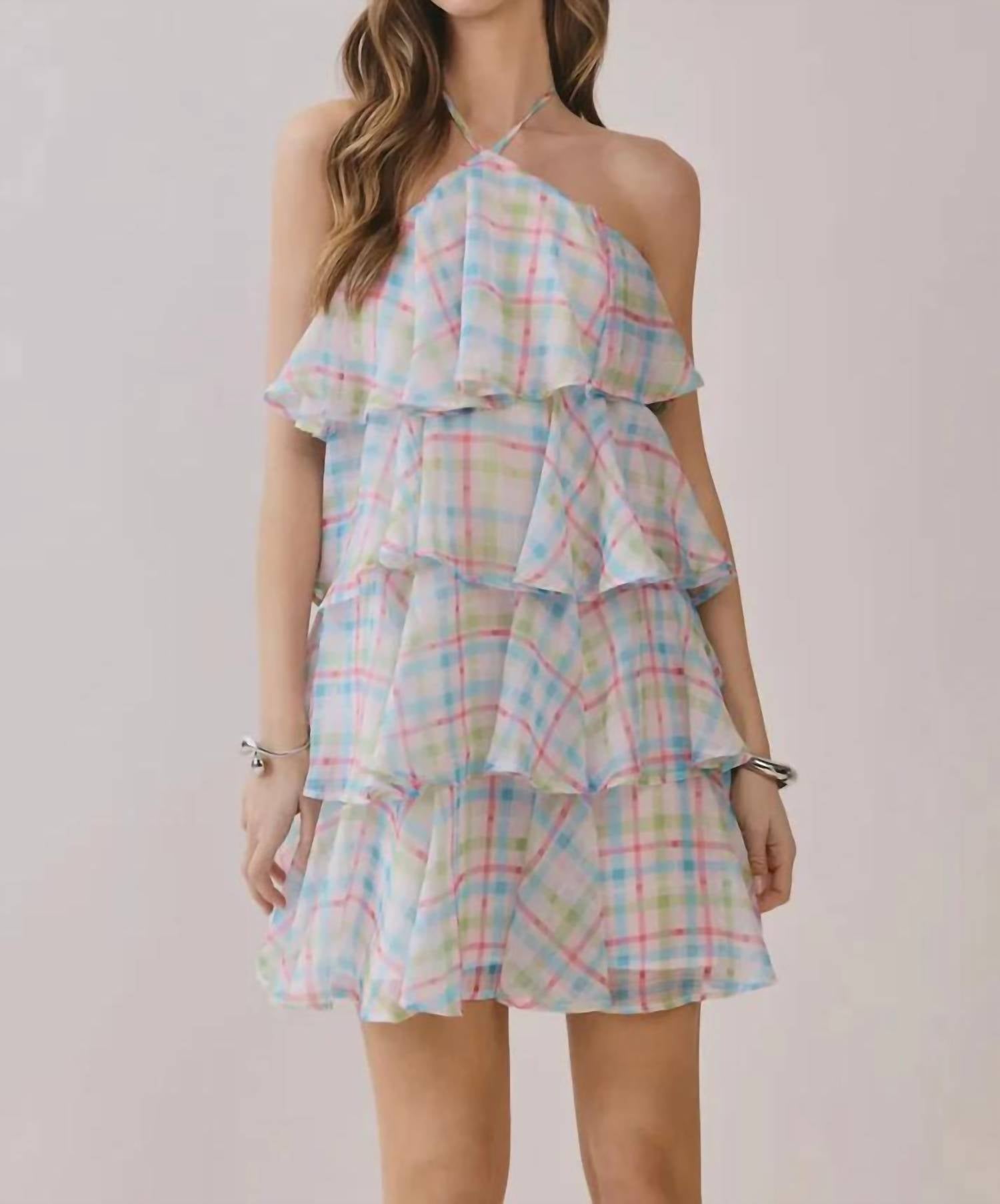Tcec - Pastel Dreams Tiered Ruffle Dress