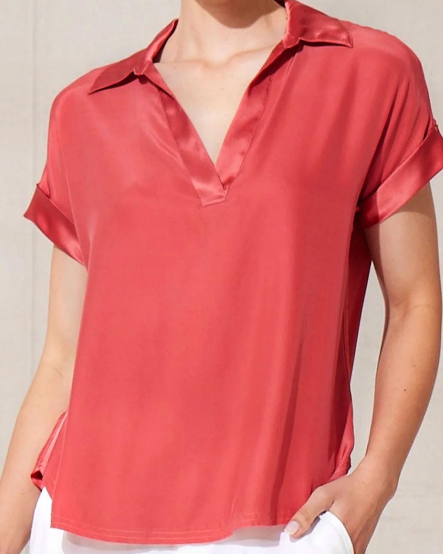 Go By Go Silk - Polo Top
