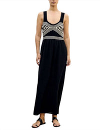 Sita Murt - Stripe Detail Knitted Midi Dress