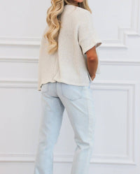 Kancan - Ivan High Rise Striped Straight Leg Jeans