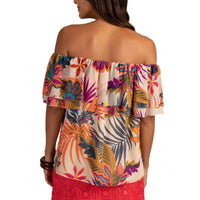 Trina Turk - Floral Printed Off-shoulder Top