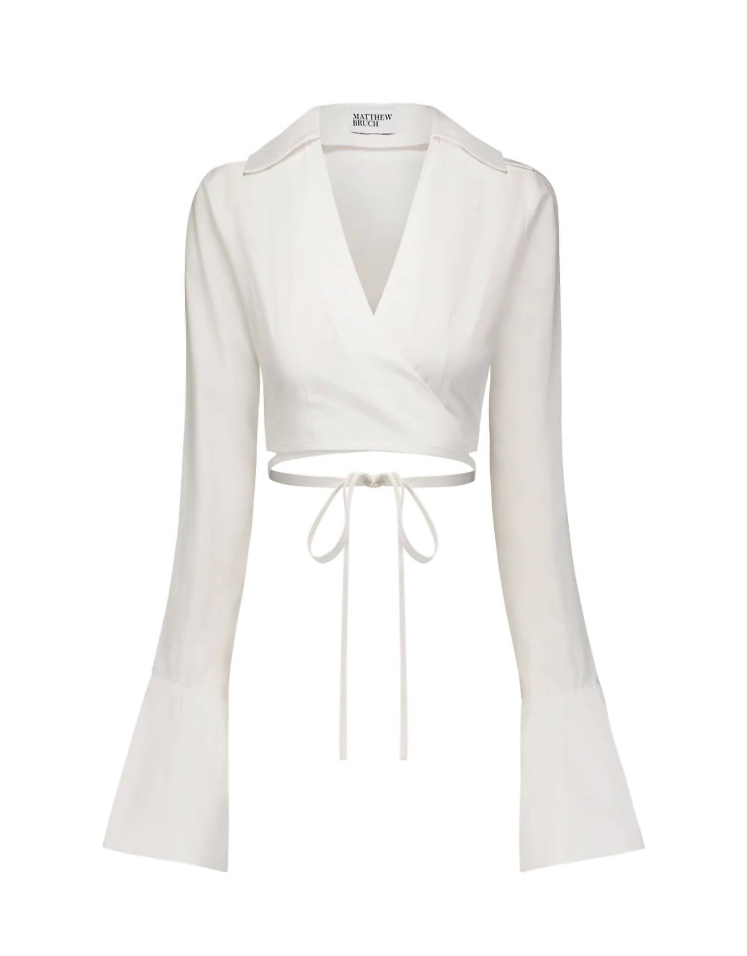 Matthew Bruch - Long Sleeve Wrap Top