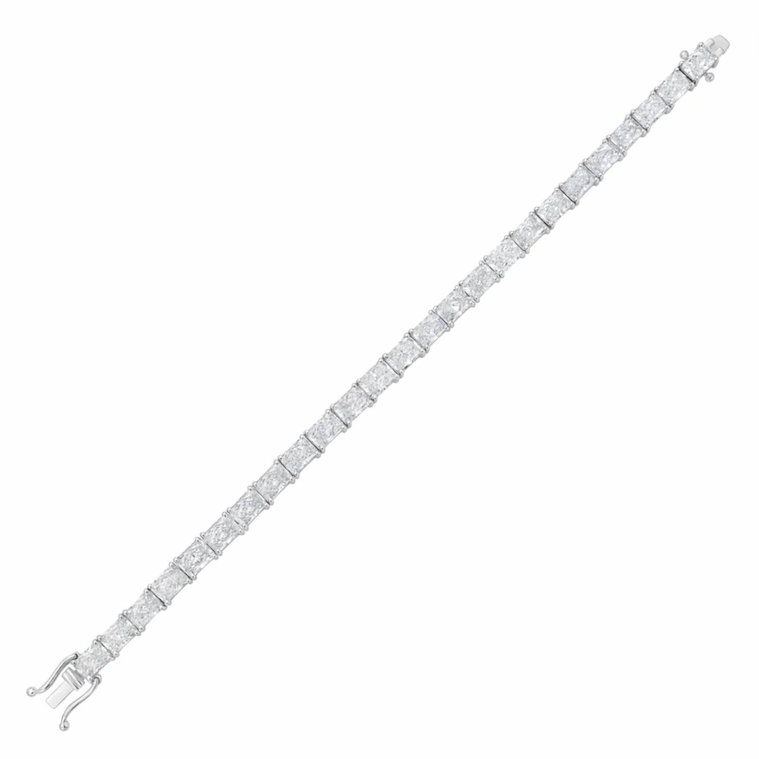 Diana M Jewels - Women's Radiant Lab-Grown Diamond Bracelet (21.00 Ct) - Signature