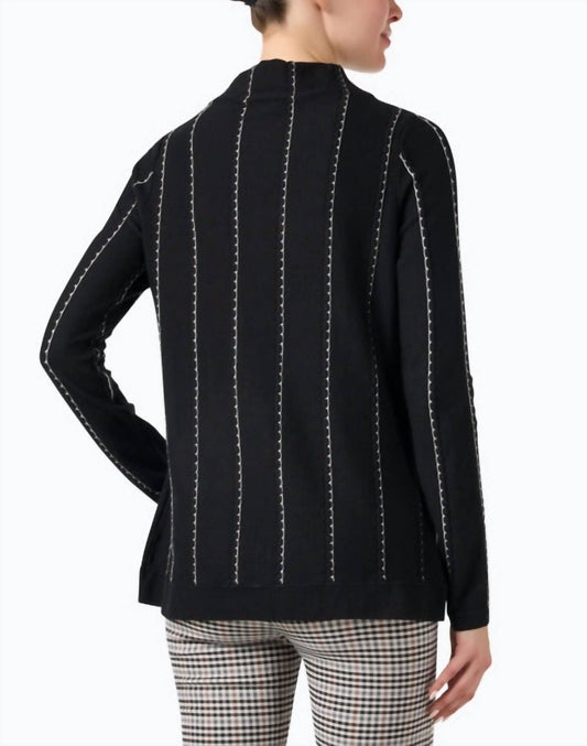 J'Envie/Eli - Novelty Stitch Turtleneck Top