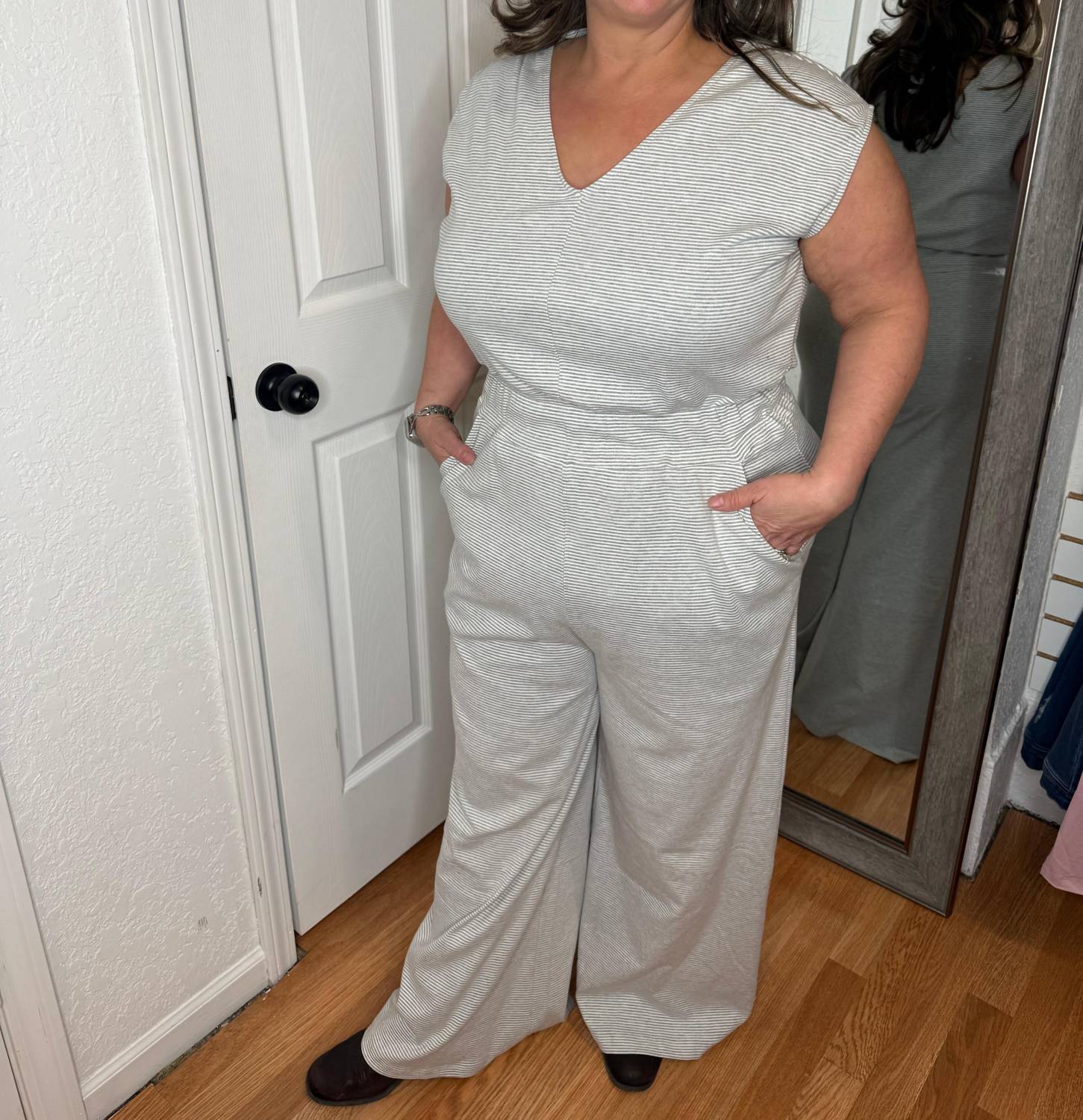 Michelle Mae - Kenzie Striped Jumpsuit