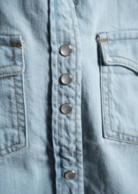 Iron & Resin Women's West Shirt in bleach - women's shirt - alternate view