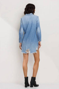 Sneak Peek - Women's Denim Shirt Dress