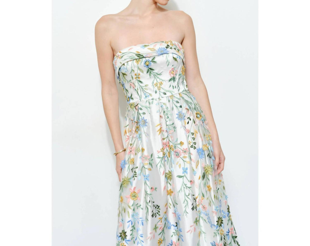 Ina Fashion - Romantic Off Shoulder Maxi Dress