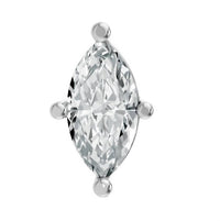 Aamiaa - Women's Marquise Shape 4 Prong Push Back Studs