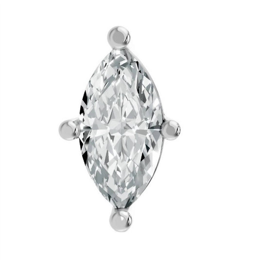 Aamiaa - Women's Marquise Shape 4 Prong Push Back Studs