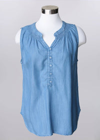 Keren Hart - Women's Sleeveless Denim Top