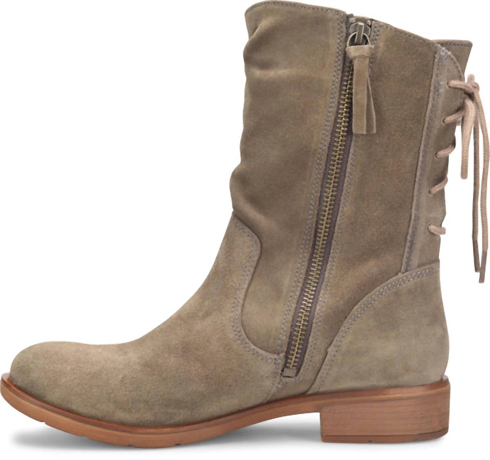 Sofft Women's Sharnell Boots in taupe - women's shoe - detail view