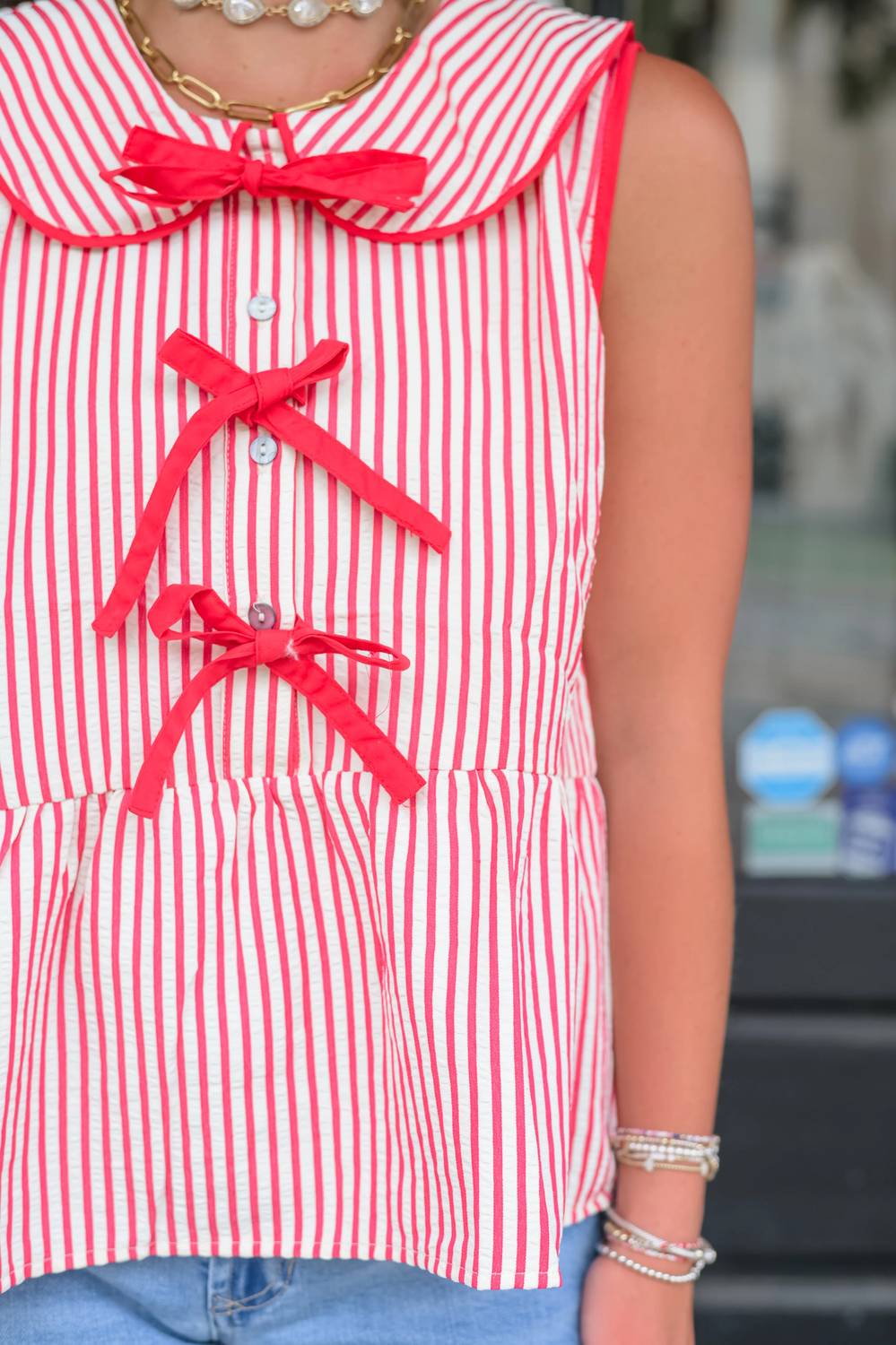 She + Sky - All-american Sweetheart Top
